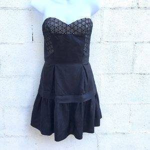 Miu Miu silk black Bustier Dress size 44